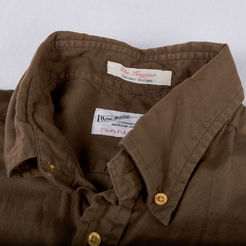 Pecan Brown Mens Oxford Button Down Shirt